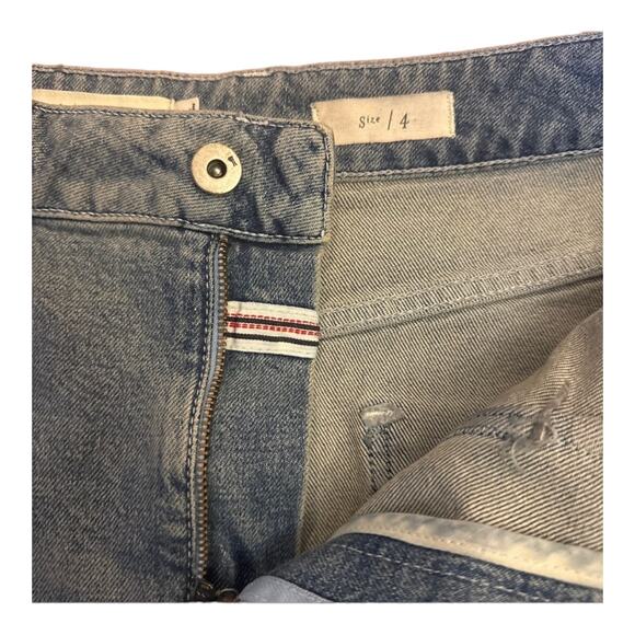 Anthropologie Pilcro Patchwork Blue Denim Midi Skirt size 4 - Picture 6 of 11